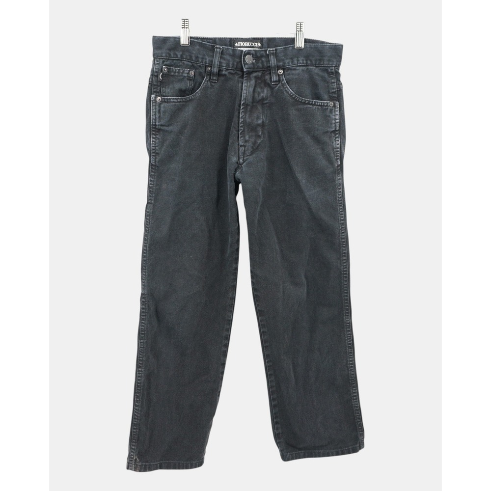 Fiorucci Safety Jeans Black Angel Patch Carpenter Jeans Made in Italy 30x25